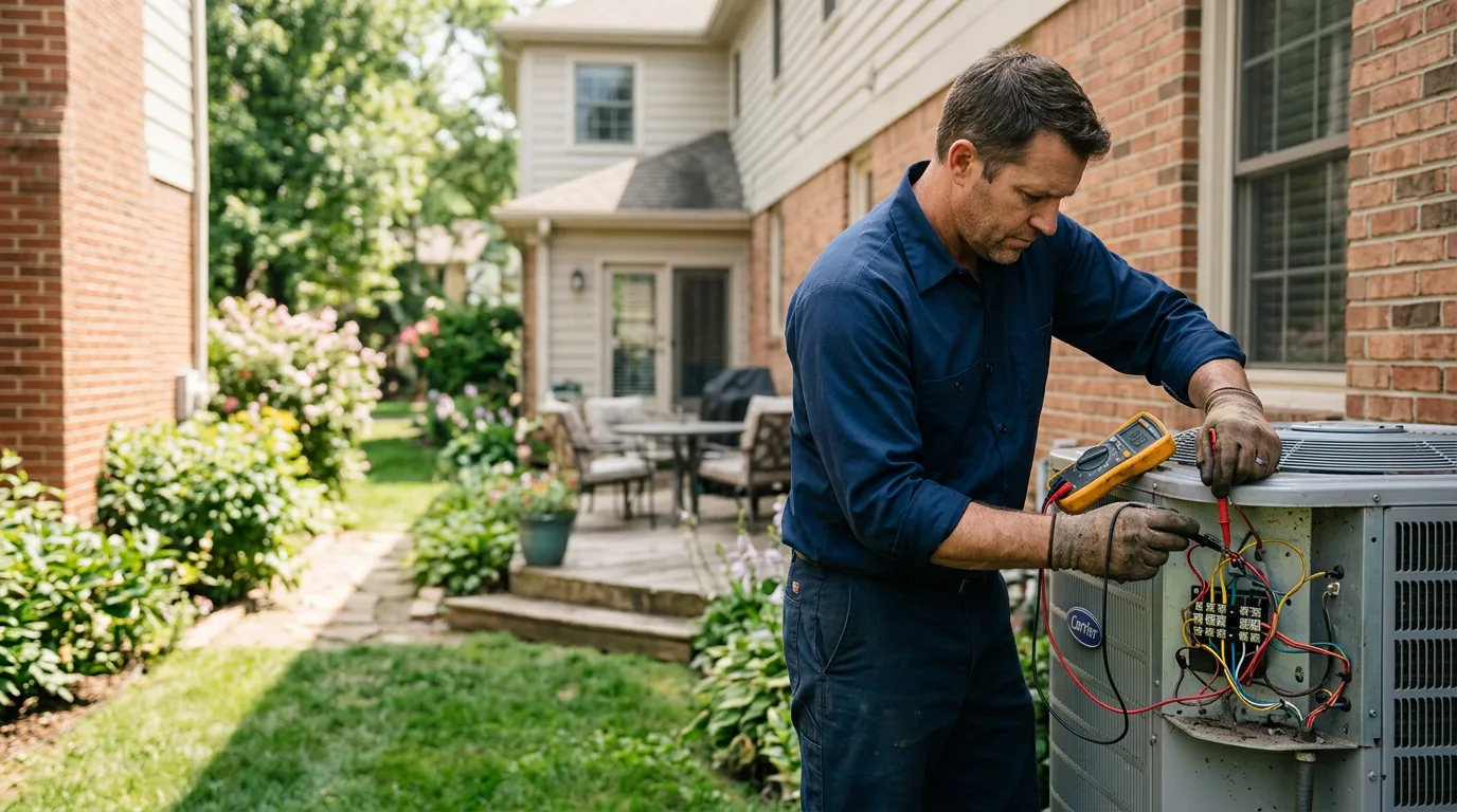 HVAC technician working near Ballston Lake, NY